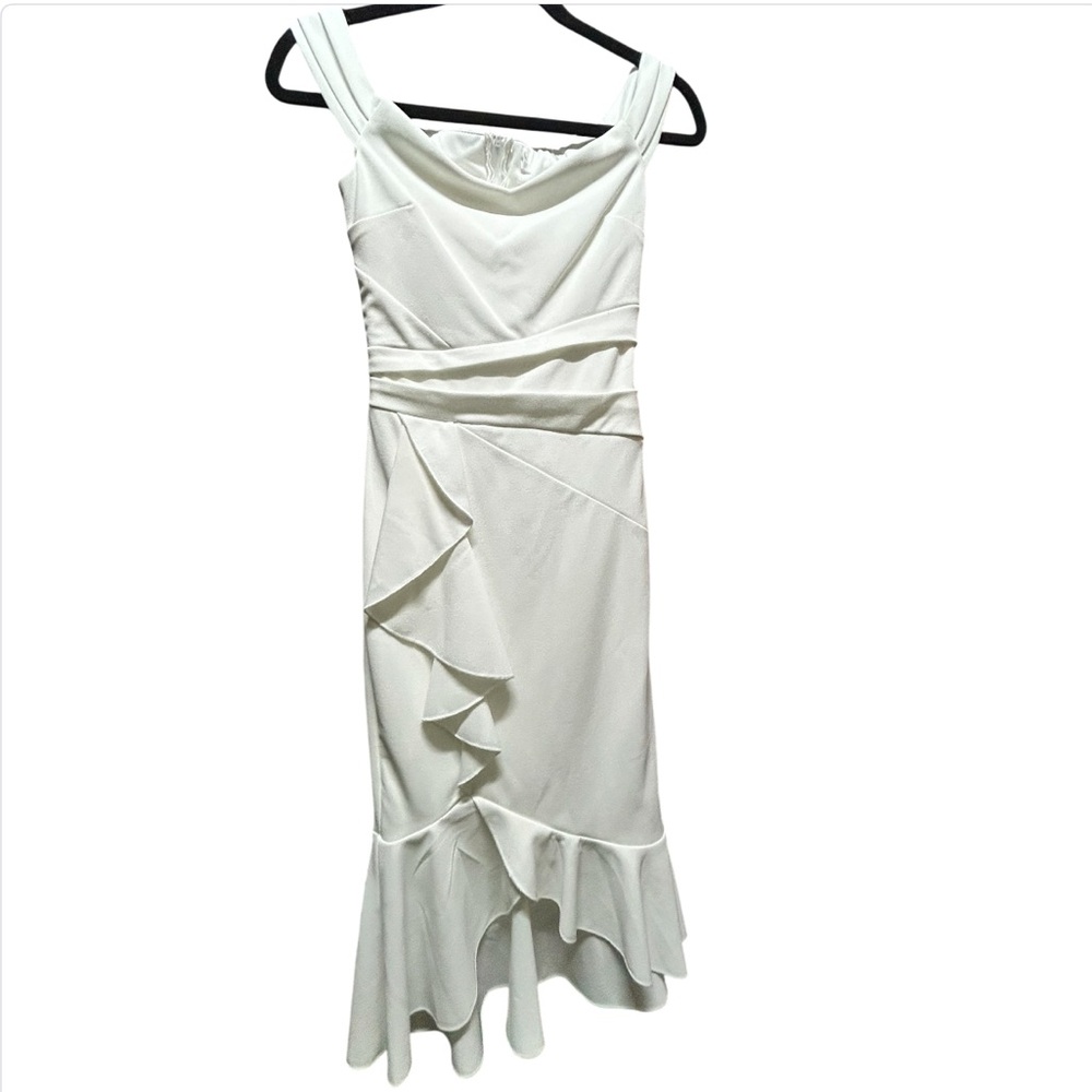 BCBGMAXAZRIA BodyCon White Sleeveless Cocktail Dress women’s Size XS
